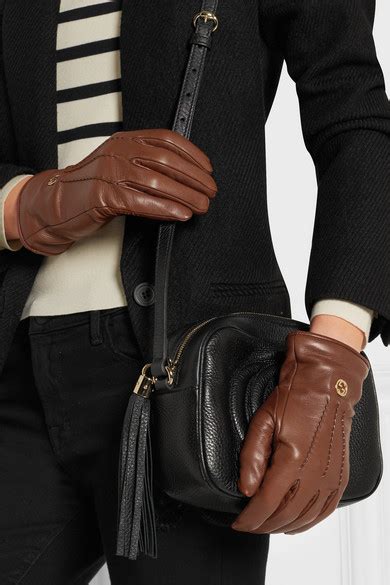 mens gucci leather gloves|net a porter gucci gloves.